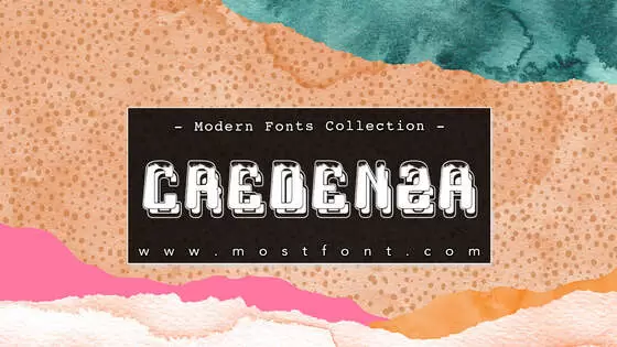 「Credenza」字体排版图片