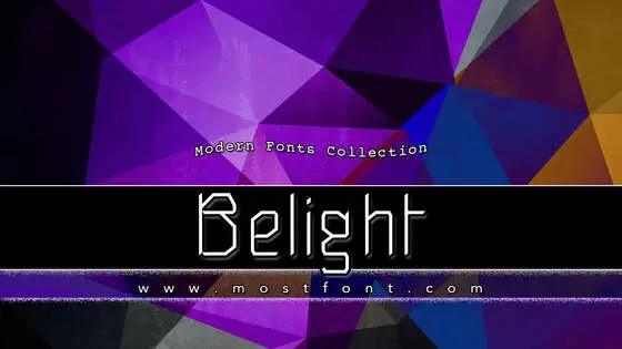 「Belight」字体排版图片