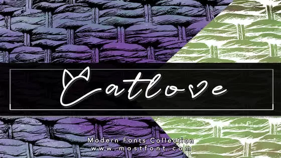 「Catlove」字体排版图片