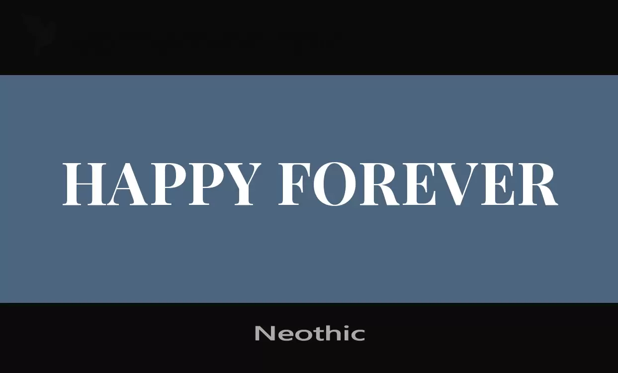 Font Sample of Neothic