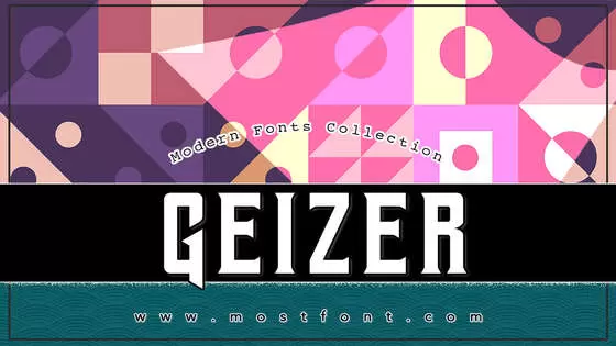 「Geizer」字体排版样式