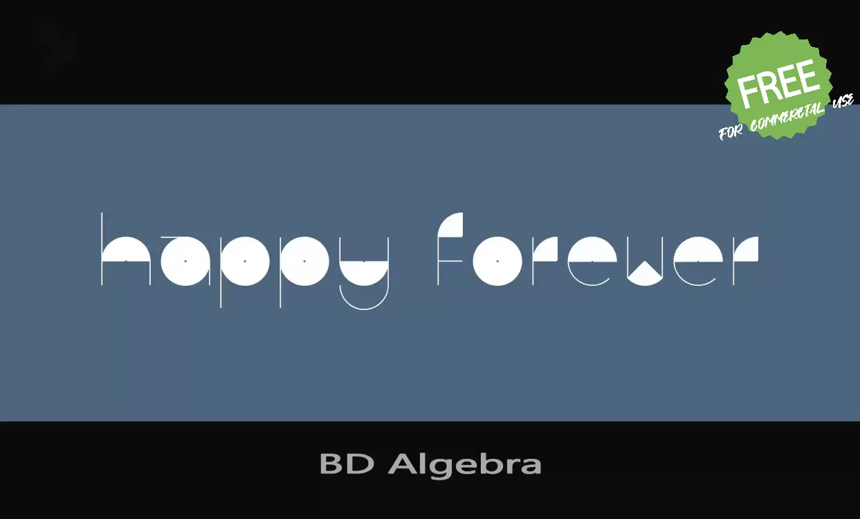 「BD-Algebra」字体效果图