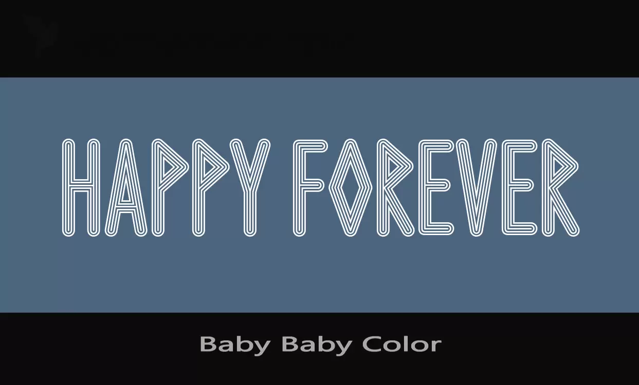 「Baby-Baby-Color」字体效果图