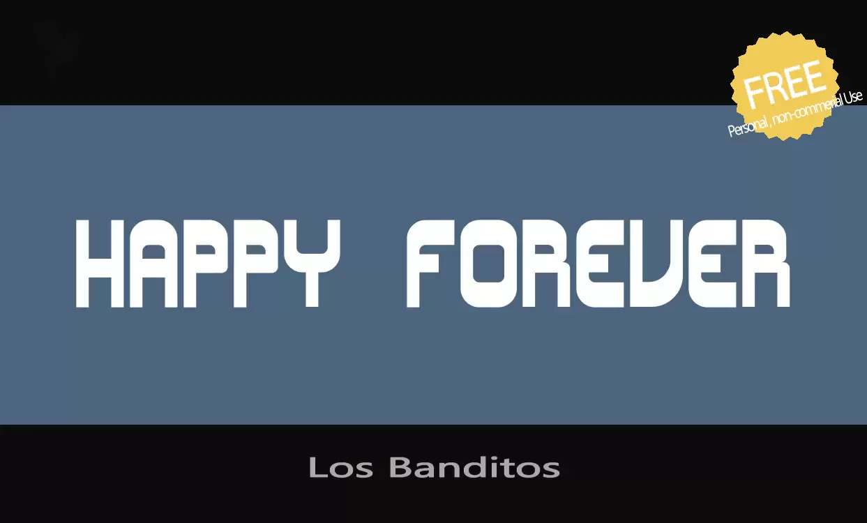 「Los-Banditos」字体效果图