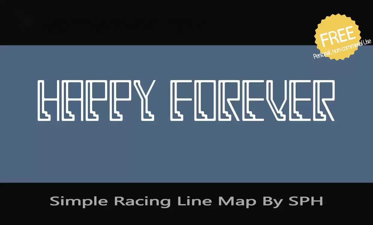 Font Sample of Simple-Racing-Line-Map-By-SPH