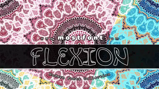 「Flexion」字体排版图片