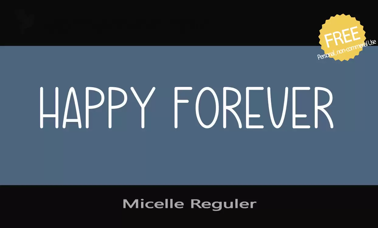 Font Sample of Micelle-Reguler