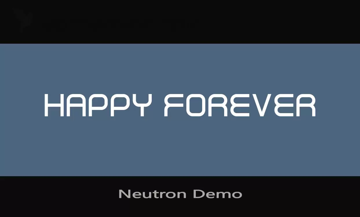 「Neutron-Demo」字体效果图