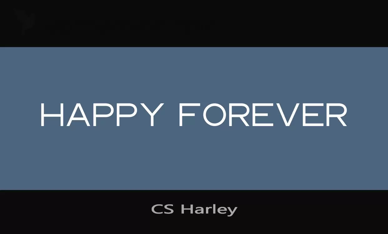 「CS-Harley」字体效果图