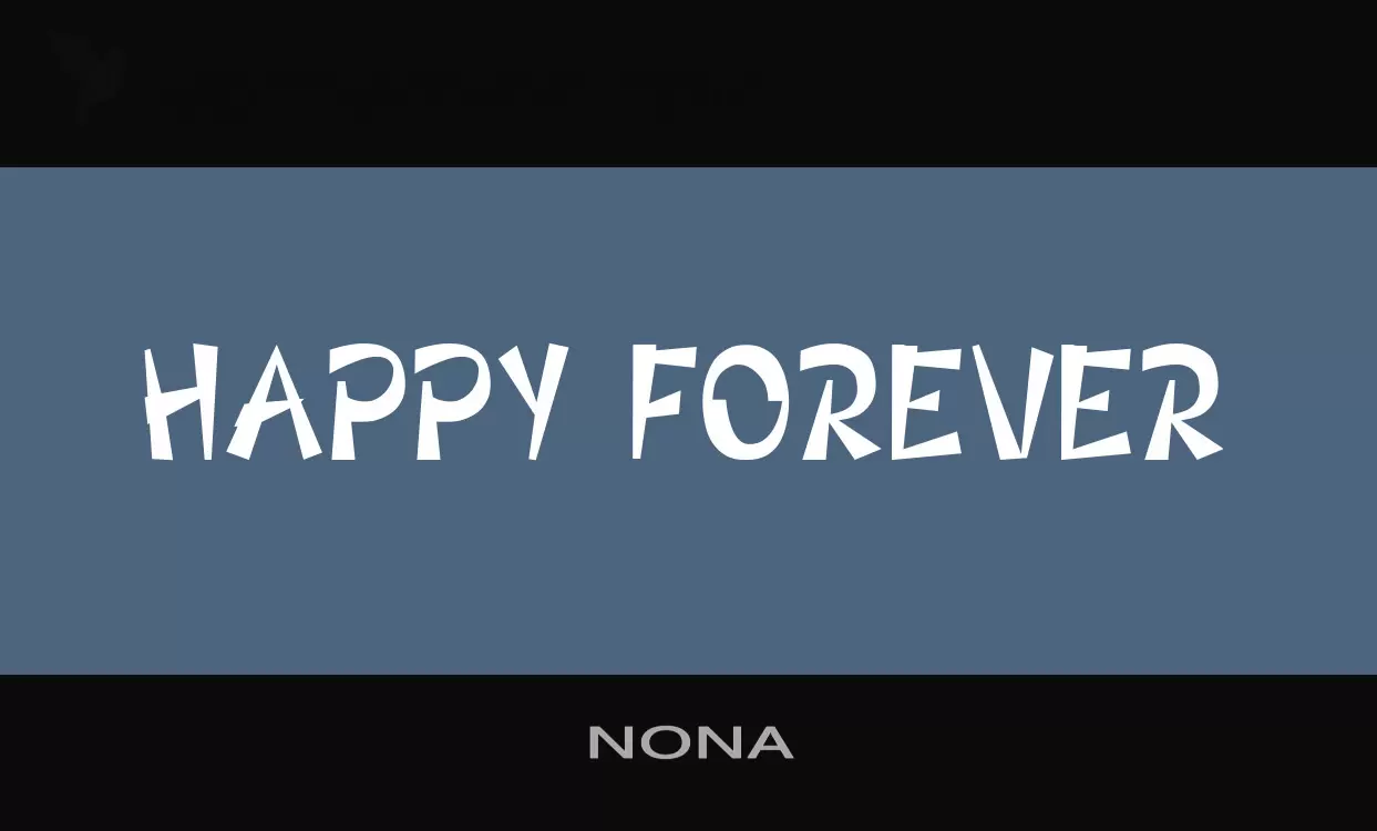 Font Sample of NONA