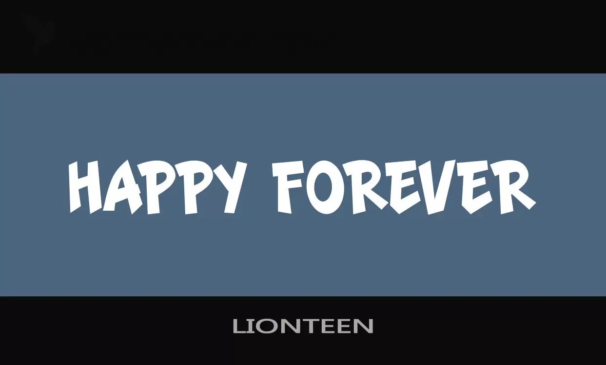 「LIONTEEN」字体效果图