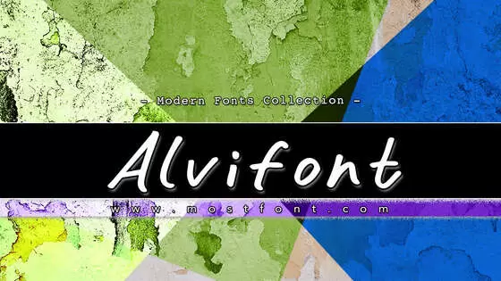 「Alvifont」字体排版样式