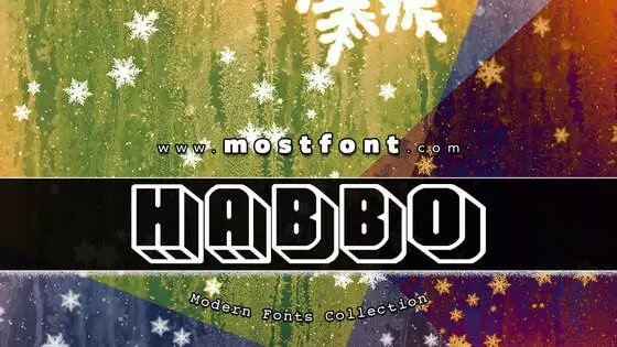 「Habbo」字体排版图片