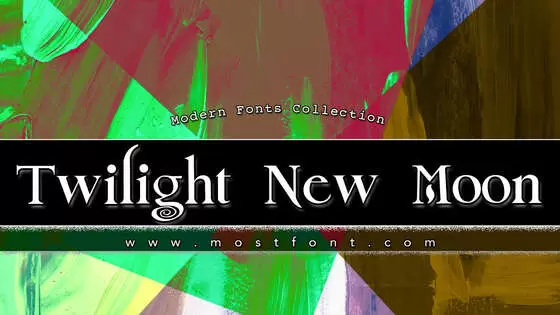 Typographic Design of Twilight-New-Moon