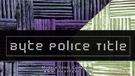 Typographic Design of Byte-Police-Title