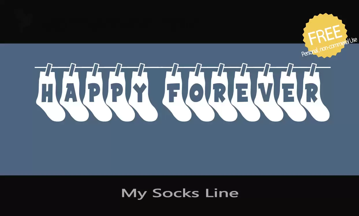 「My-Socks-Line」字体效果图