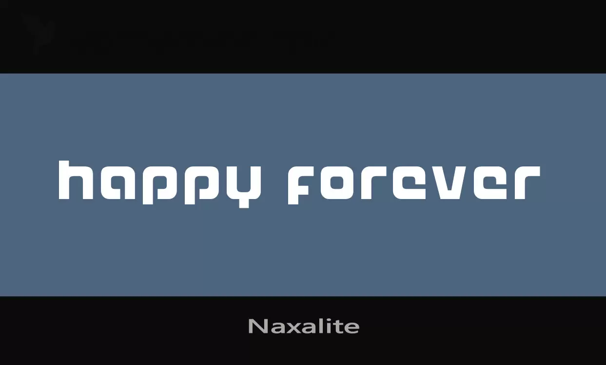 Font Sample of Naxalite