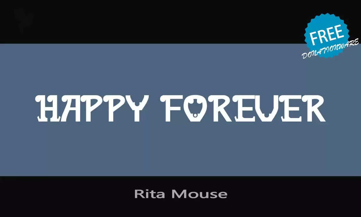 Font Sample of Rita-Mouse