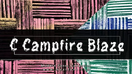 「C-Campfire-Blaze」字体排版图片