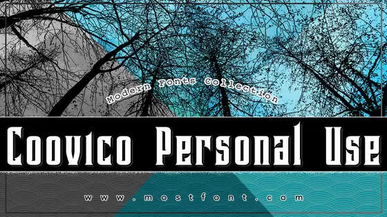 Typographic Design of Coovico-Personal-Use