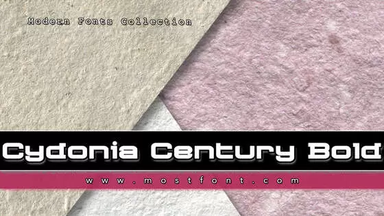 「Cydonia-Century-Bold」字体排版样式