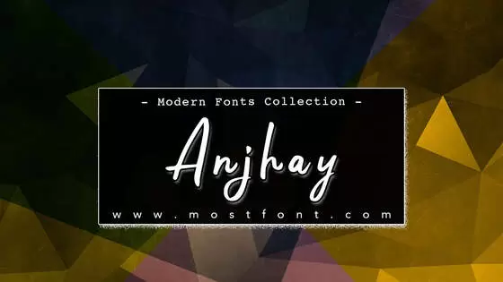 Typographic Design of Anjhay