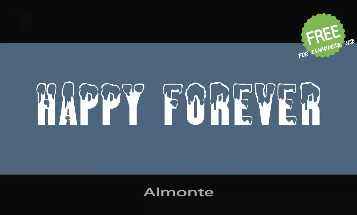 Font Sample of Almonte