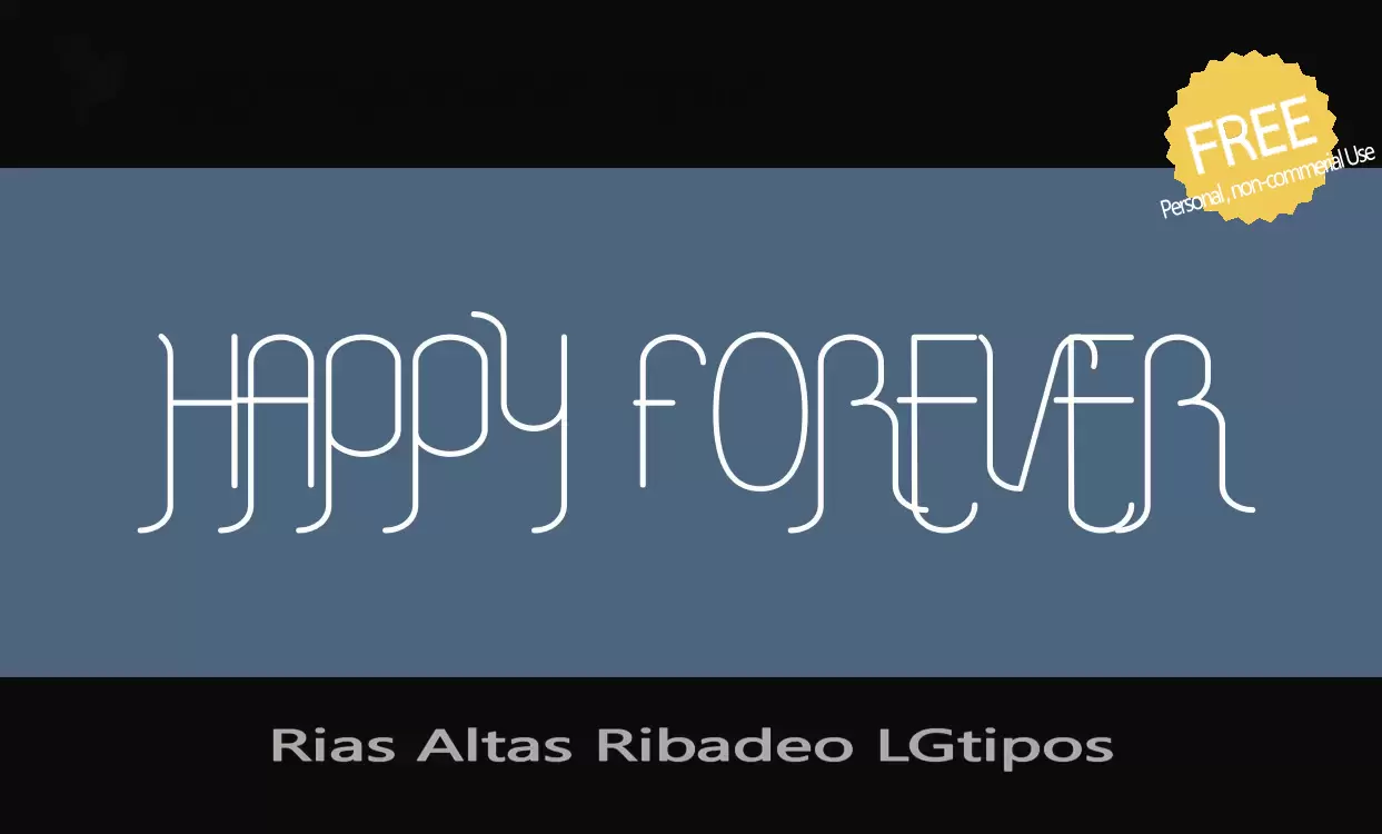 Font Sample of Rias-Altas-Ribadeo-LGtipos