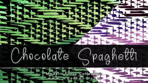 「Chocolate-Spaghetti」字体排版图片