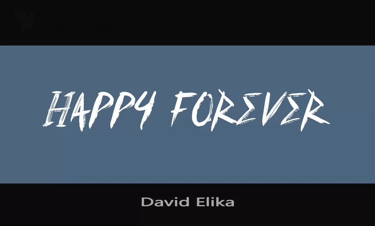 Font Sample of David-Elika