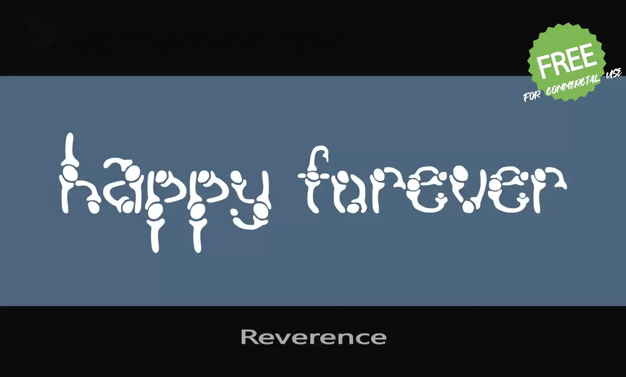 Font Sample of Reverence