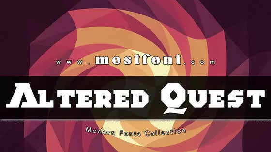 Typographic Design of Altered-Quest