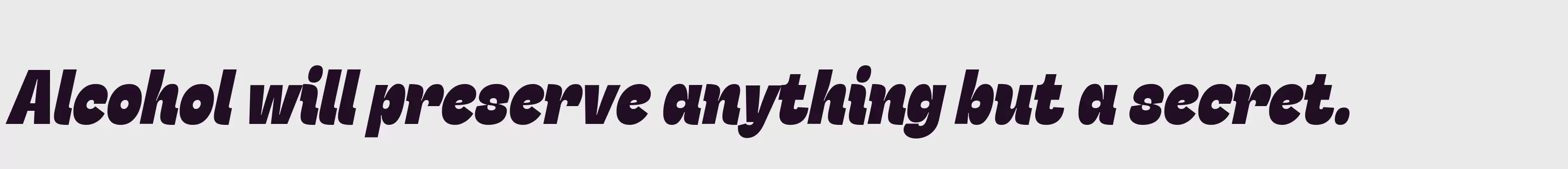 「HeavyItalic」字体效果图