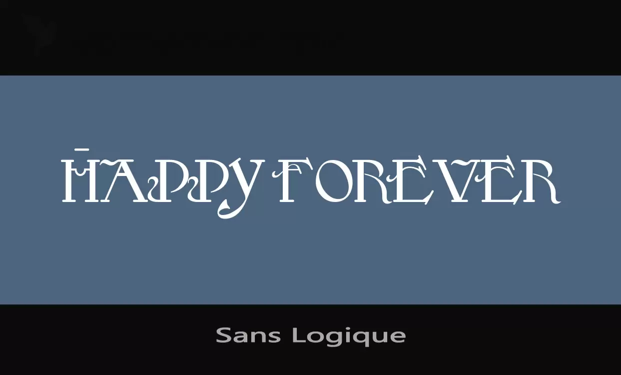 Font Sample of Sans-Logique