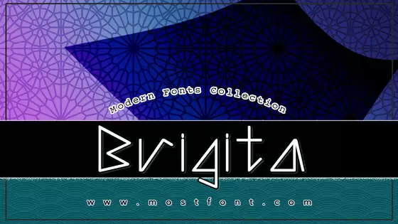 Typographic Design of Brigita