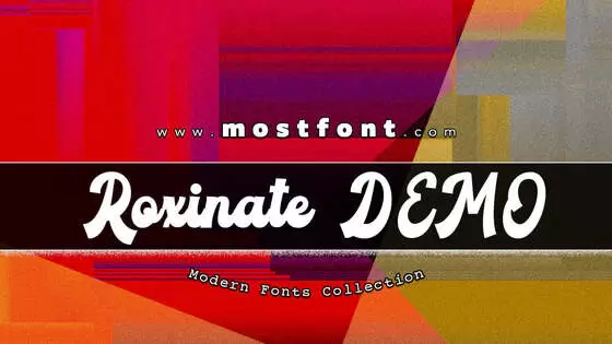 Typographic Design of Roxinate-DEMO