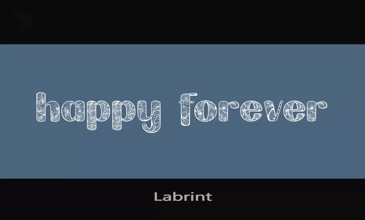 「Labrint」字体效果图