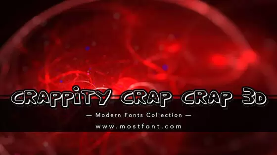 「Crappity-Crap-Crap-3D」字体排版图片