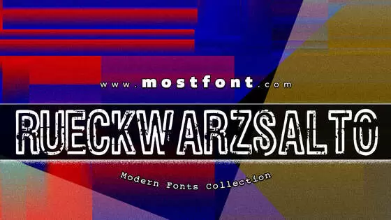 Typographic Design of Rueckwarzsalto