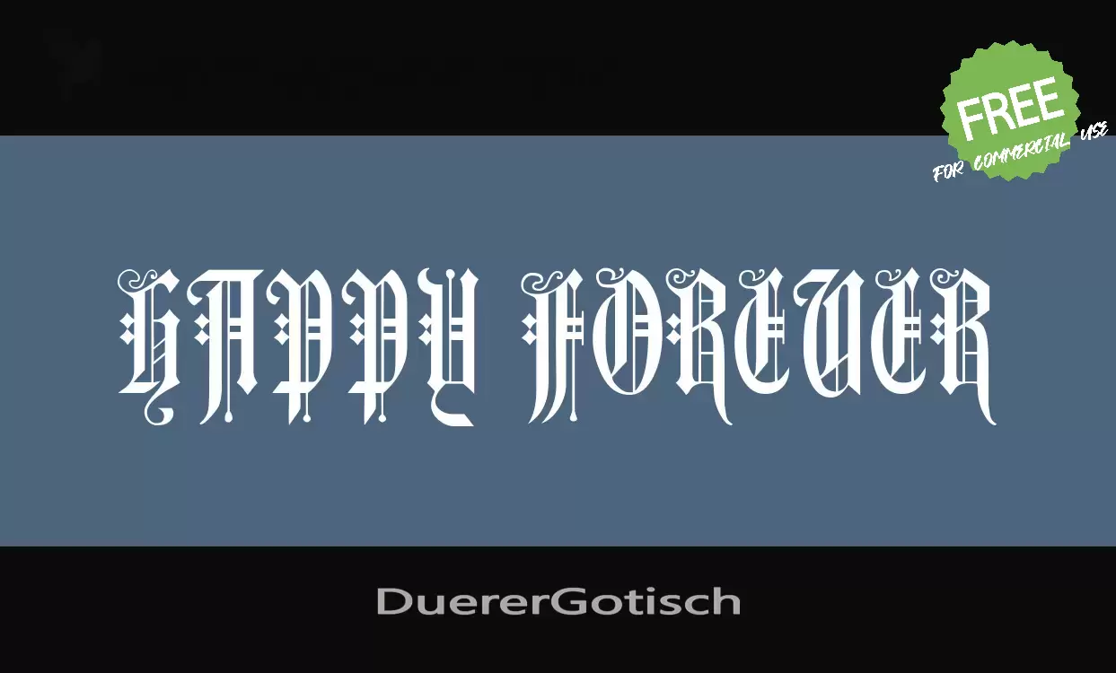 「DuererGotisch」字体效果图