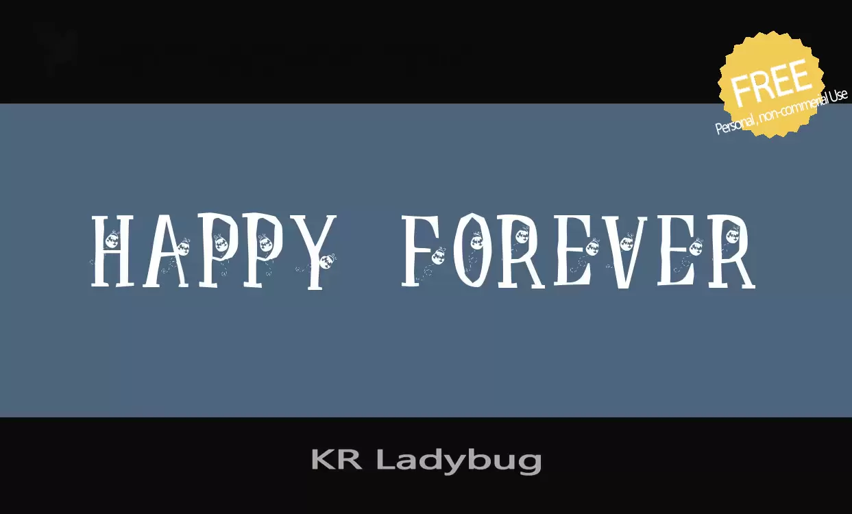 「KR-Ladybug」字体效果图