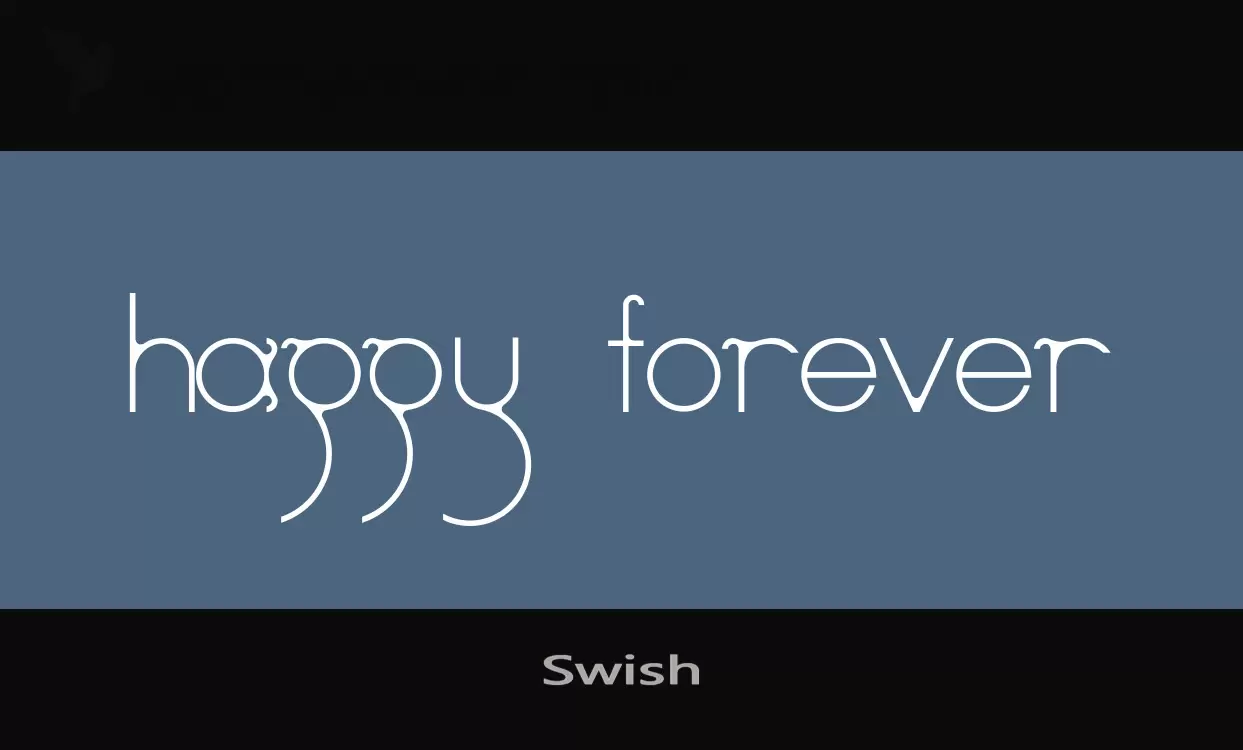 Font Sample of Swish