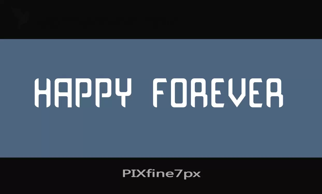 Font Sample of PIXfine7px