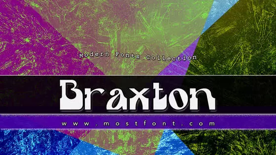 「Braxton」字体排版图片