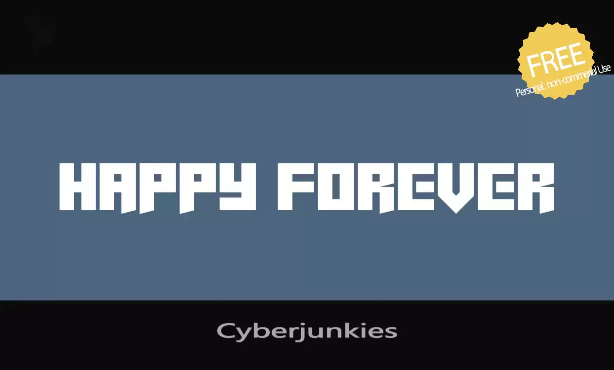 「Cyberjunkies」字体效果图