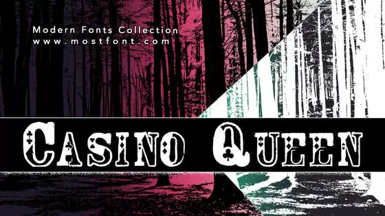 Typographic Design of Casino-Queen