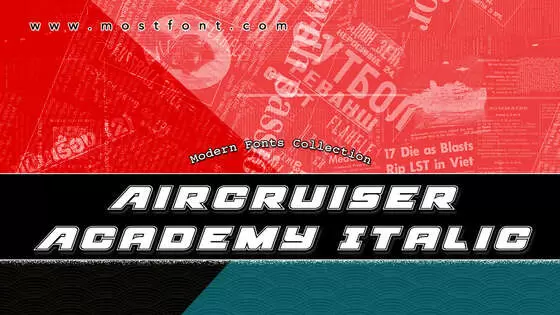 Typographic Design of Aircruiser-Academy-Italic