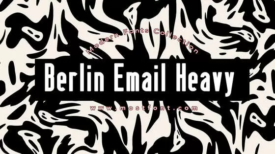 Typographic Design of Berlin-Email-Heavy