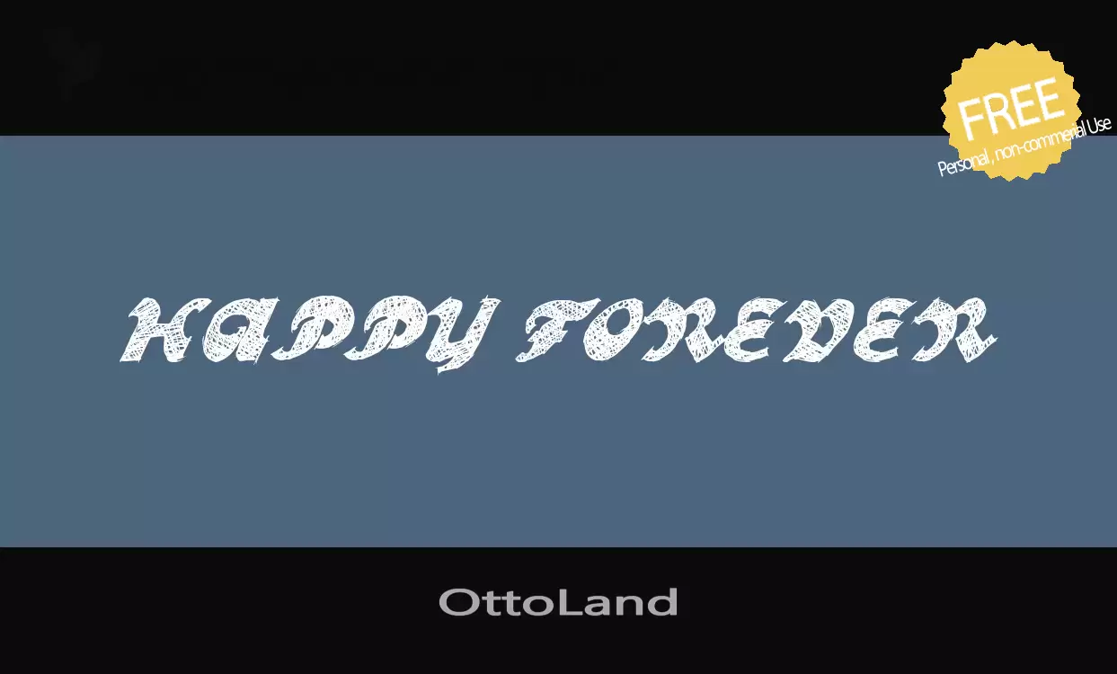 Font Sample of OttoLand