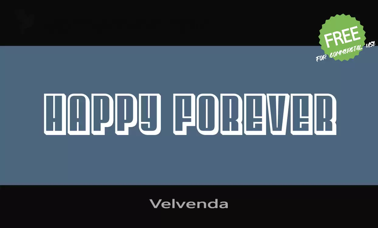 Font Sample of Velvenda